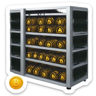 bitcoin mining rig sticker