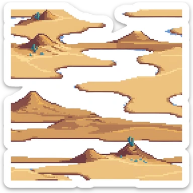 vibrant desert sand dunes in daylight sticker