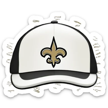 New Orleans saints hat sticker