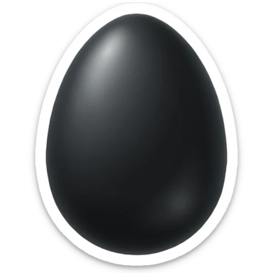 black onyx egg sticker