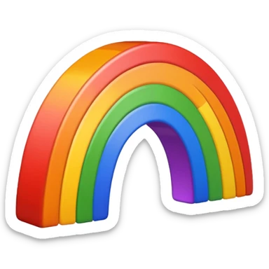 Lesbian colors as a rainbow sticker