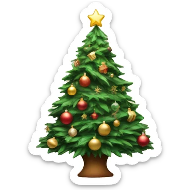 aesthetic Christmas tree sticker