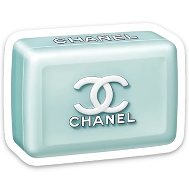 chanel white bar soap  sticker