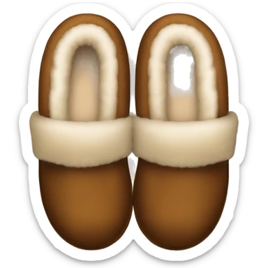 Brown ugg slippers sticker
