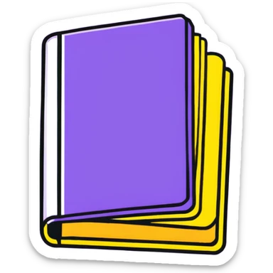 Purple book with "VOL. 5" written on the cover sticker