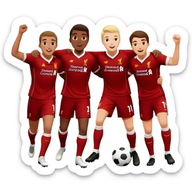 liverpool football team beating newcastle sticker