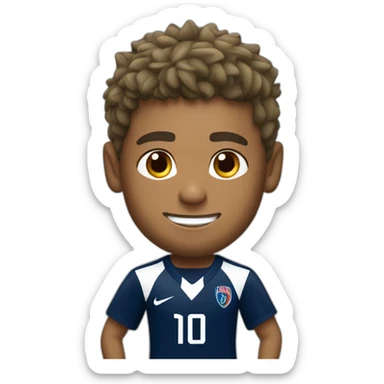 Neymar jr football player sticker