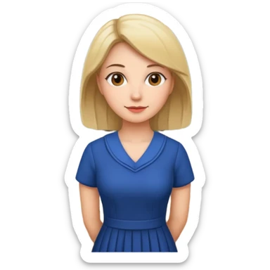 woman teacher in centurys sticker