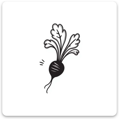 beetroot, hand drawn, sketchy, notion style sticker