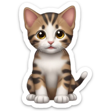 Baby pets kitten  sticker