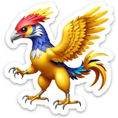 Hawkmon-Garudamon-Pteromon-fusion-hybrid sticker