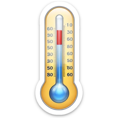 Thermometer sticker