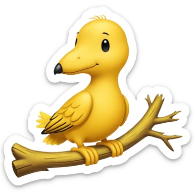 Woodstock from Snoopy sticker