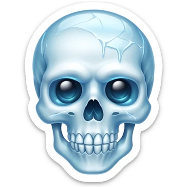 Tête de mort gelé 😳 sticker