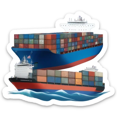 cargo ship sticker
