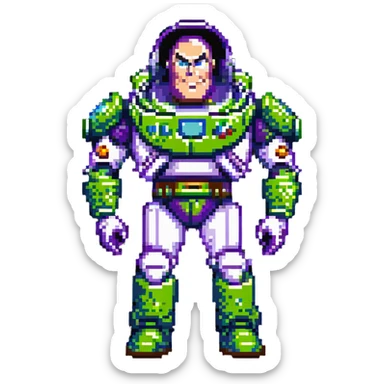 anti Buzz Lightyear, evil space ranger, dark version sticker