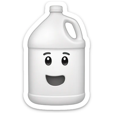Gallon of white vinegar sticker