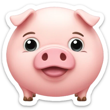 Fat piggy sticker