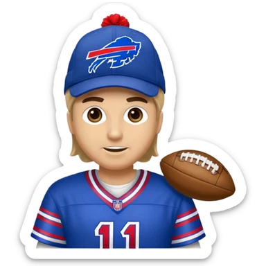 Bills fan tailgating  sticker