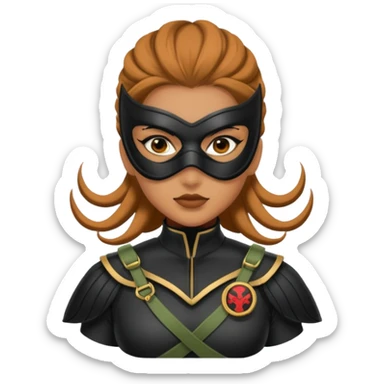 masked female character with Hydra uniform sticker