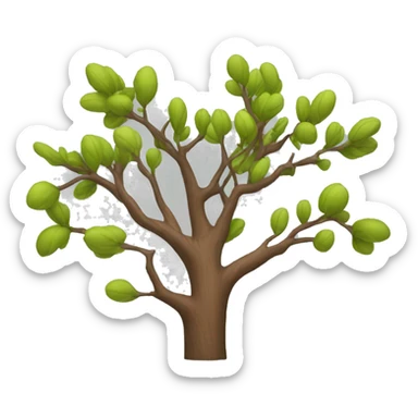 branches of a tree without leaves sticker