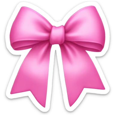 Pink bow  sticker