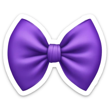 purple bow sticker