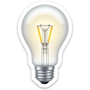 Fluorescent tube light bulb sticker