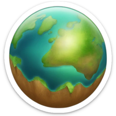 planeta tierra derritiéndose sticker