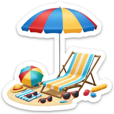 vacation equipment sticker