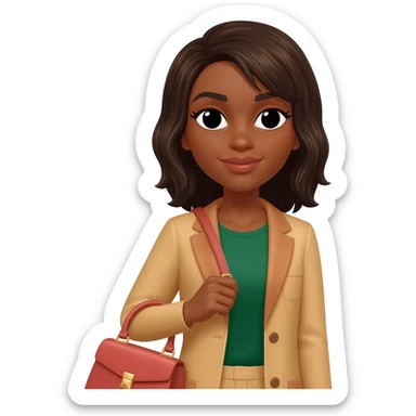 Gonemili Grace mode avec sac a main sticker