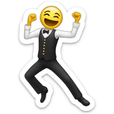 un esqueleto bailando sticker