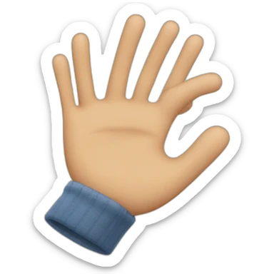 Mano señalando hacia el frente sticker