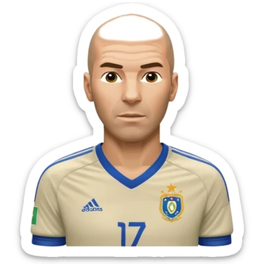 Zinedine zidane 2006 world cup final sticker