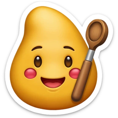 emoji mordiéndose el dedo índice con cara coquetta  sticker