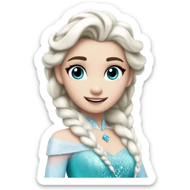 a beautiful queen elsa sticker