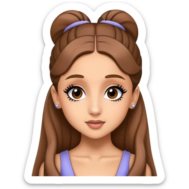 Ariana Grande as a pop star sticker