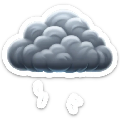 Cinematic Realistic Thunderstorm Emoji, Dark and dramatic, with swirling gray clouds illuminated by occasional flashes of lightning. The air crackles with energy as the storm builds, while heavy rain cascades down in sheets. Soft glowing outline, capturing the essence of power, intensity, and natural fury in a breathtaking thunderstorm! sticker