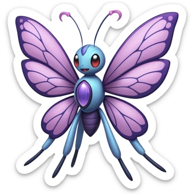 Butterfree-Genesect-Lunala-Vikavolt-fusion sticker