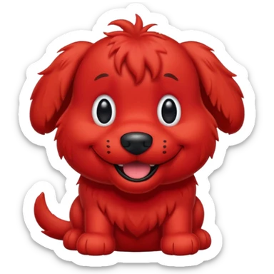Clifford the big red dog sticker emoji sticker