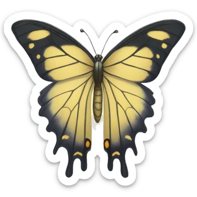 capullo de mariposa sticker