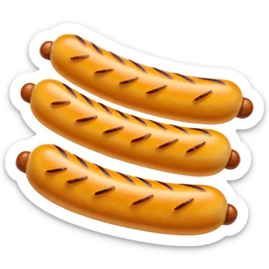 mustard sausage  sticker