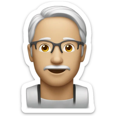 Un homme qui nage sticker