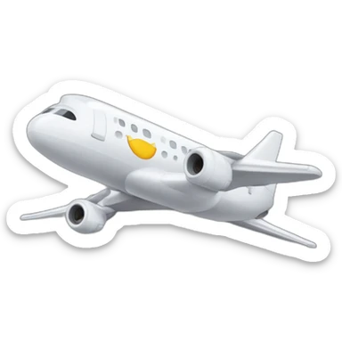 quiero viajar en avion sticker