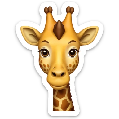 king giraffe sticker