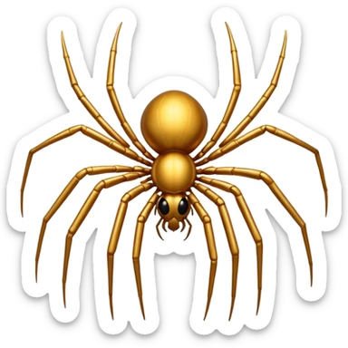 make me a gold web spider sticker
