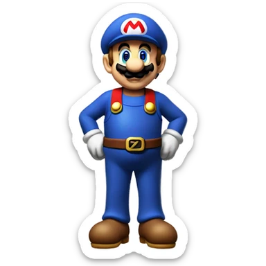 super mario tiptoe sticker