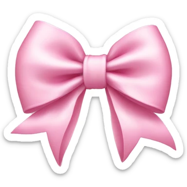 Light pink bow  sticker