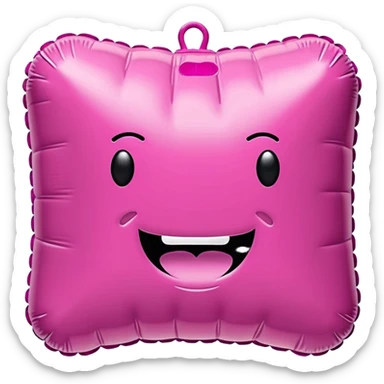 jeff koons spam pink inflatable pinata sticker