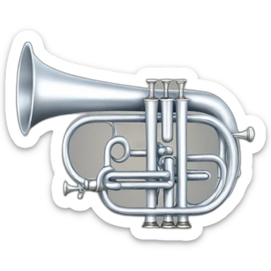 silver cornet sticker